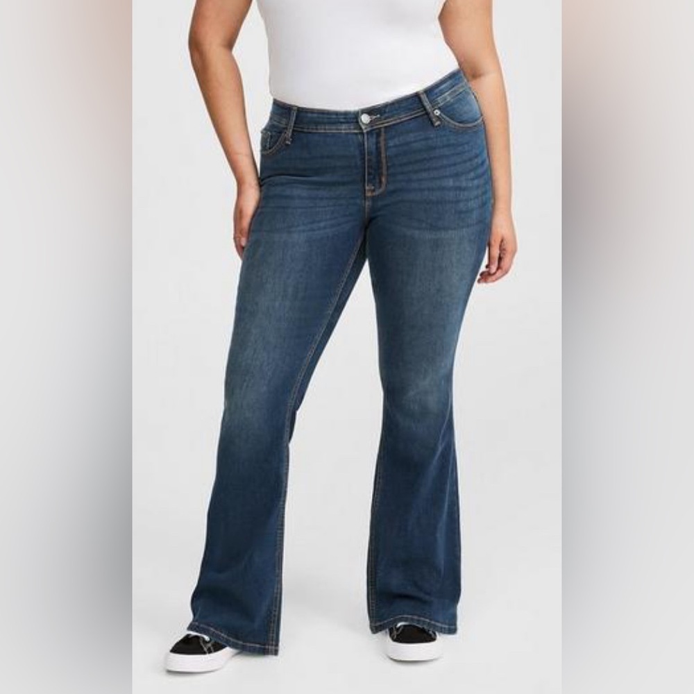 Torrid Blue Denim Luxe Slim Boot Jeans 28 Short